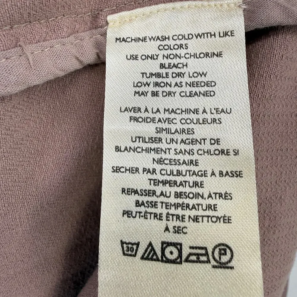 We The Free People Washed Pink Arya Utility Anorak Jacket Womens Sz S